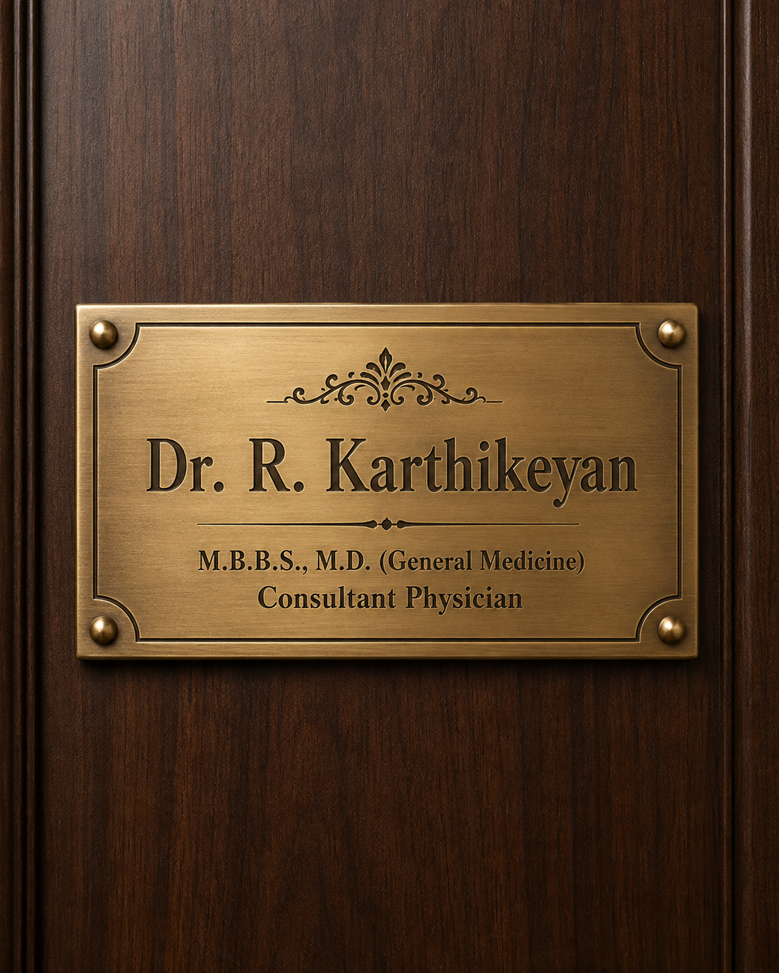 Customized Brass Nameplate